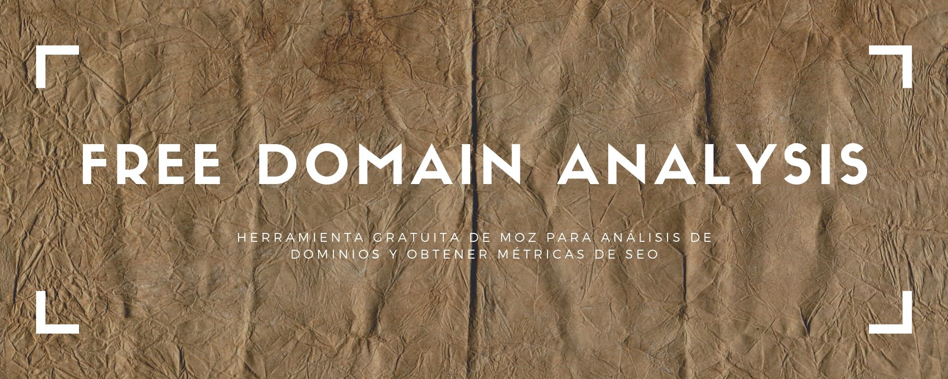 free domain analysis de Moz